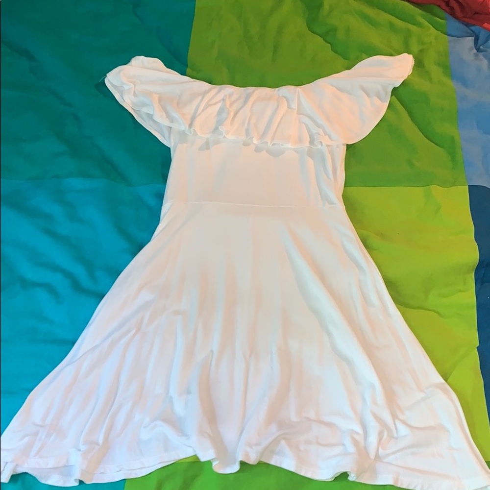 Forever 21 off the shoulder boho white dress